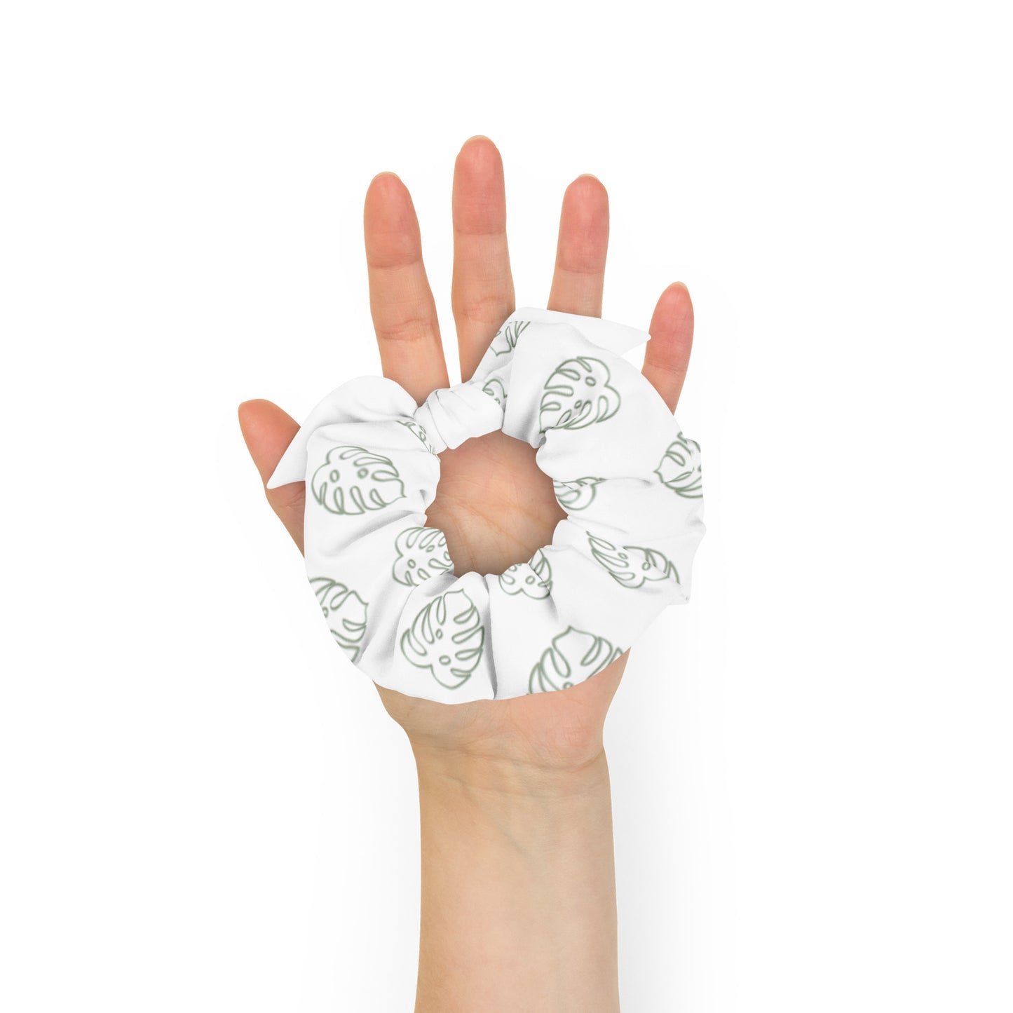 Leafy Recycled Scrunchie