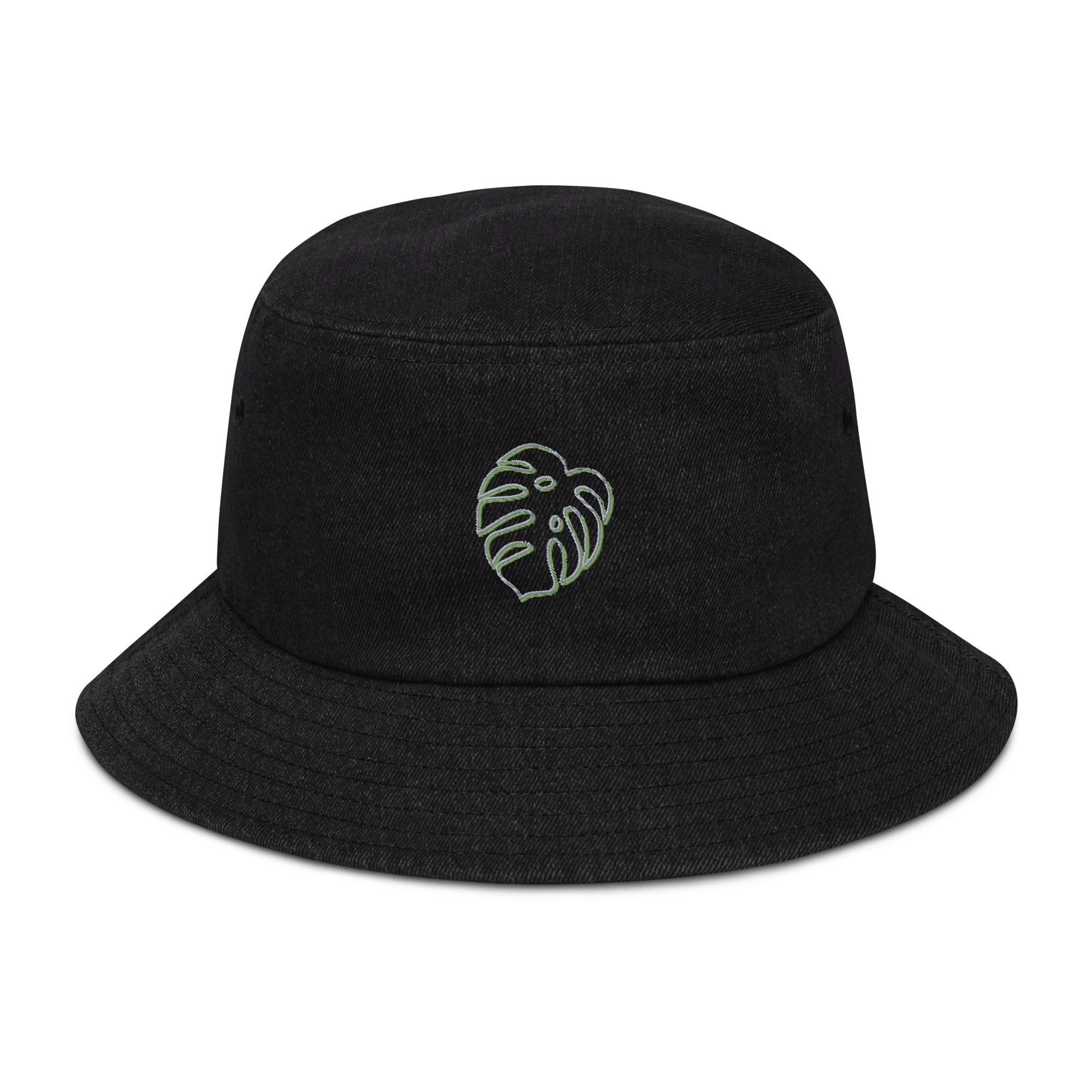 PV Leaf Denim bucket hat – paraíso verde